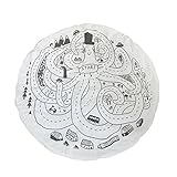 Perfk 遊びマット　95センチメートル　ラウンド　タコ　子供　クロブルパッド　ソフト　