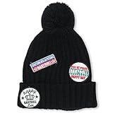 ベビードール ワッペンニット帽 ニットキャップ 子供服 BABY ブラック