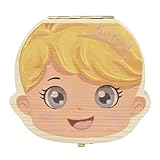 Eteng Baby Teeth Album Tooth Fairy Box Wooden Holder Keepsake Storage Box For Kids(Girl) [並行輸入品]