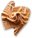 はぐまむ hugmamu 日本製 ガーゼケット 5重 LL (シングル) オレンジ 1538-12