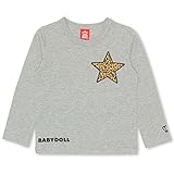 ベビードール バックメッセージロンT 子供服 90cm グレー