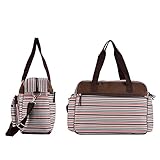 マザーズバッグ　ママバッグ　大容量　多機能 　ショルダーバッグ　手提げバッグ　ベビーカーバッグ (レッド)