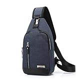 ItPlus　ショルダーバッグ　アウトドアスポーツ バッグ　キャンプバッグ 旅行パック　ワンショルダー　チェストパック クロスボディ サイクリング（ダークブルー）