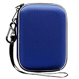 Lacdo ハードドライブキャリングケース 用 Western Digital WD My Passport/WD Elements/WD My Passport Ultra ポータブル外付けハードドライブ 1TB 2TB 3TB 4TB 5TB 6TB USB 3.0 2.5インチHDD用トラベルバッグ、青い