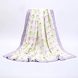 CCHLO　６重ガーゼケット　おくるみ　ベビーブランケット　タオルケット　１２０＊１２０ (インコ)