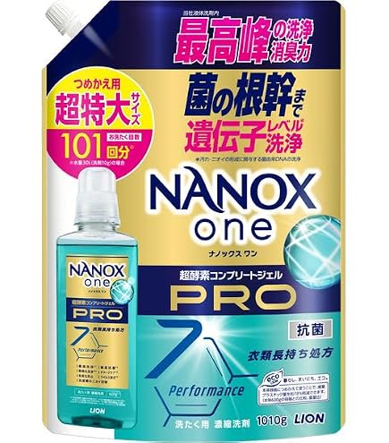 Amazon | ライオン NANOX one Pro 詰替用超特大 1070g | LION | 液体洗剤