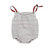 Hzjundasi 新生児 赤ちゃん ベビーボーイズ ベイビーガールズ ストラップ ロンパース 幼児 ボディースーツ ジャンプスーツ 夏 服 衣装