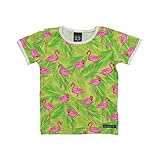 【Villervalla】 ヴィッレヴァッラ  Tシャツ アニマルプリント フラミンゴ FLAMINGO 104 みどり 113CX