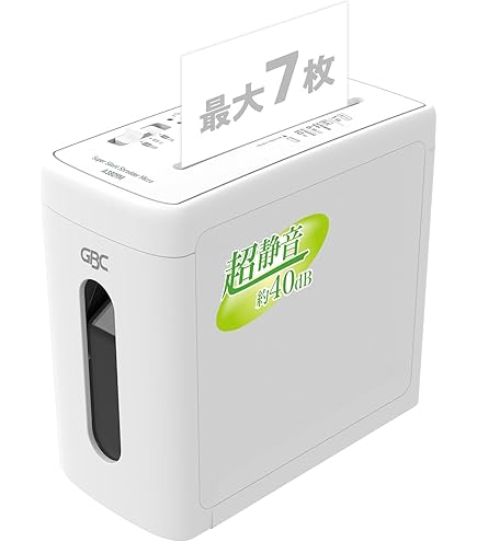 ✦GBC マイクロカットシュレッダー M07M GSHM07M✦ Amazon | GBC シュレッダー 静音 家庭用 小オフィス用 極小細断