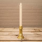 LuminaraウィンドウCandle、13.5 in、バッテリ移動Flame Op、タイマー、、真鍮