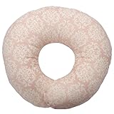 ベビー枕 限定カラー【ダマスクモーチフ】エスメラルダ ドーナツ枕【日本製】(ピンク)赤ちゃん 頭の形が良くなる【まる型】ベビー枕 ベビーまくら 枕