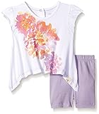 Burt 's Bees Baby Girls '有機Floral Tee and Bike Short Set US サイズ: 0 - 3 months カラー: パープル