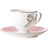 NARUMI(ナルミ) カップ ソーサー フェリシータ! コーヒー ピンク 210cc 50731-20857P