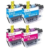 【SUNINK】LC3111 互換インクカートリッジ ブラザー 用 LC3111 インク 【2C+2M】対応：▲DCP-J981N▲DCP-J587N▲DCP-J582N▲DCP-J987N▲DCP-J982N▲DCP-J978N▲DCP-J972N▲DCP-J973▲DCP-J572N▲DCP-J577N▲MFC-J903N▲MFC-J893N▲ MFC-J898N