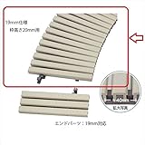 ミヅシマ工業　樹脂製グレーチング　フリーハードルＤＨ　♯150　　150mm×1m×19mm　431-0405　※受け枠別途 アイボリー　曲線用