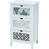 キルトチェスト3段 [W40 x D30 x H67cm] 家具 収納家具 チェスト