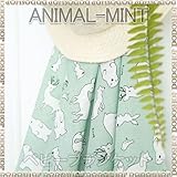 ガーゼブランケット animal-mint ベビーカー ブランケット　ひざかけ　ベビー ブランケットコットン