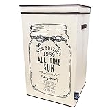 ランドリーBOX オープンランドリー アイボリー ( ランンドリーバスケット 洗濯かご おもちゃ箱 )