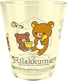 ティーズファクトリー リラックマ カラークリスタルカップ 枠柄 アクリルカップ RK-5526227 WK 073696