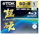 TDK データ用ブルーレイディスク 超硬シリーズ BD-R DL 50GB 1-4倍速 ホワイトワイドプリンタブル 1枚 10mmケース BRD50HCPWB1A