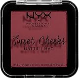 NYX Professional Makeup Sweet Cheeks Creamy Powder Blush Matte - Bang Bang