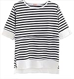 (フルールドリスM) カットソー トップス Tシャツ ボーダー 授乳 マタニティ 産前産後兼用 mb002-m1-6966im