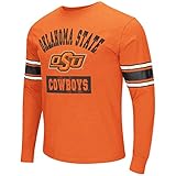 Oklahoma State Cowboys NCAA "Meteor" Soft Slub Long Sleeve Premium T-Shirt Chemise