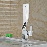 Rozin® Chrome Single Lever Bathroom Basin Faucet One Hole Sink Mixer Tap [並行輸入品]