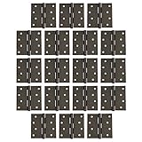 Squareコーナードアヒンジ4インチ× 4、オイルはブロンズ 18 Pack of Door Hinges ブロンズ 20-2614