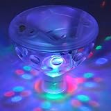 LED防水水中フローティングランプライトマルチカラー変更ナイトライトホームバスタブ池プールバー装飾おもちゃギフト 6 Piece 透明