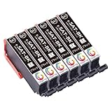 SAT-BKブラック6本セット 互換インクカートリッジSAT さつまいもサツマイモインク 対応プリンター:EP-712A EP-713A EP-714A EP-715A EP-812A EP-813A EP-814A EP-815A EP-816A EP-716A インクタンク 大容量タイプ/ICチップ付残量表示可能/個包装