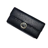 レディース 財布 （長財布） (ブラック) [並行輸入品]