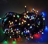 イルミネーションライト 200球 太陽光充電 電気代０円 LEDソーラーライト 防滴 屋外用 ミックス