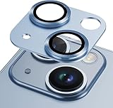 iPhone 15/iphone 15plusカメラフィルム アルミ合金製＋AR高透過率強化ガラスレンズカバー 0.25mm超薄 一体型レンズ保護フィルム アイフォン15/15plus用カメラ保護フィルム 2眼 レンズ保護ケース 防爆裂 ・耐衝撃・スクラッチ防止・露出オーバー防止・ケースに干涉なし （ライトブルー）