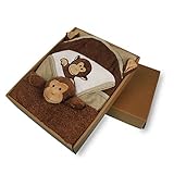 TYGJ ベビー服　肌着　オーガニックコットン　ナチュラル　新生児豪華 コンビセット 入退院マストアイテム　出産祝い　おしゃれ　 有機栽培綿100％　 毛布＆ハンカチ＆ブランケット　サル
