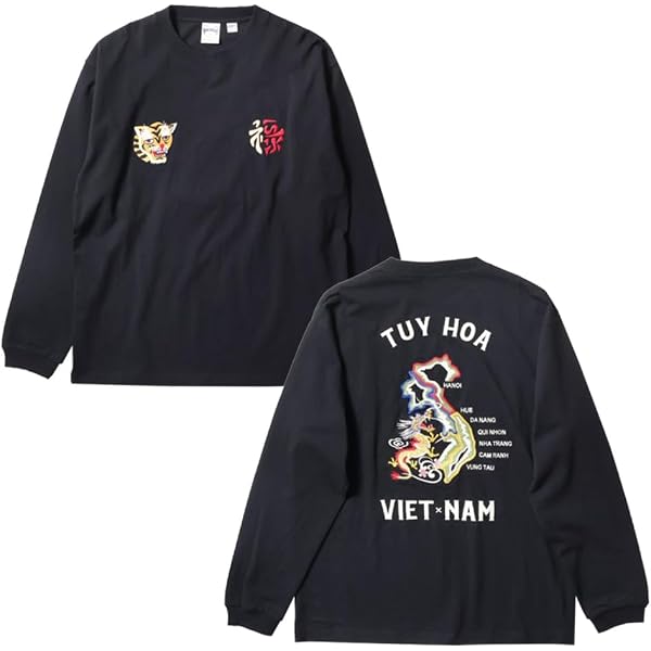 Amazon.co.jp: Houston Classic US Cotton EMB L/S TEE (TIGER), Black 