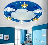 暖かい漫画ベッドルーム天井ランプかわいい雲Children ' s Room天井、550 120 mm
