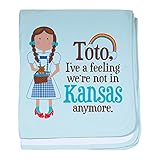 CafePress – Dorothy Kansas Quote – スーパーソフトベビー毛布、新生児おくるみ ブルー 082971187625CD2