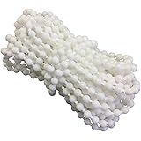 FQTANJU ローラーとローマンシェードブラインドビーズチェーンコード ホワイトプラスチックローラーブラインドビーズチェーン修理 ローラーカーテンビーズロープ ブラインドビーズコード ローラーブラインドフィッティング用