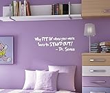 Innovative Stencils 1167 28 mwhite Why Fit In When You Were Born To Stand Out Dr. Seuss Wall Kids Ro