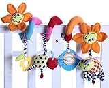 Happy Cherry　ベビーベッドハンギング　人形　ベビーキッズベアー装飾おもちゃ　ガラガラ　花　昆虫　カラフル　出産　誕生日　高品質　音楽