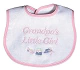 Raindrops Grandpa's Little Girl Embroidered Bib, Pink by Raindrops [並行輸入品]