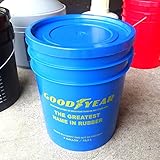 5ガロン 蓋付きバケツ　「GOOD YEAR - グッドイヤー」 （容量18.9L）　【ガレージグッズ、掃除道具入れ、アメリカ製、アメリカン雑貨】 [並行輸入品]