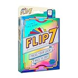 Flip 7、あなたの運と戦略を押して究極のブレンド、ペースの速い中毒性のあるカードゲーム、すぐに学べ、簡単に教えることができます。ゲームナイト、3人以上のプレイヤー、対象年齢8歳以上、プレイ時間20分。
