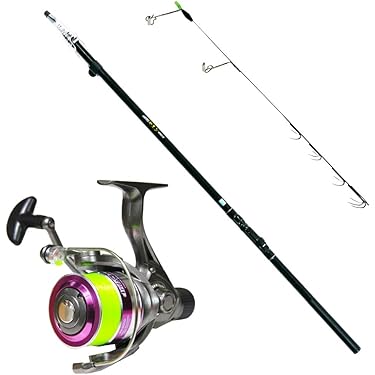 釣竿　　リールセット（200m糸つき） Amazon | SPEEDMARK スピニング ロッド ＆ リール 釣竿セット 釣具