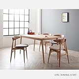【商品名】天然木使用 CNLダイニング5点セット 北欧スタイル5点セット ダイニングテーブル＆ファブリックチェア（グレー系） ナチュラル 北欧 和インテリア 食卓【サイズ】テーブルサイズ：(約)幅150×奥行80×高さ72cm チェア：(約