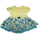 【SiShuNon/シシュノン】透ケドットスカートロンパース ベビー服 子供服 女の子 透け ドット 水玉 スカート ロンパース 70 7 ブルー
