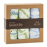 Aden+Anais エイデンアンドアネイ おくるみ 3セット swaddling wrap (14/wild one) [並行輸入品]