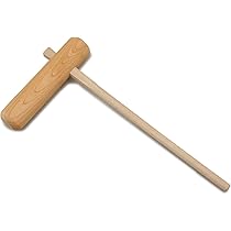 Amazon｜餅つき 本欅 杵 中（一般向け）きね キネ｜和菓子用器具