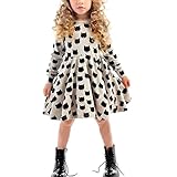 Ruideng かわいい女の赤ちゃんの綿の黒猫の柄プリントドレスストレッチスカートドレスボト (100cm)